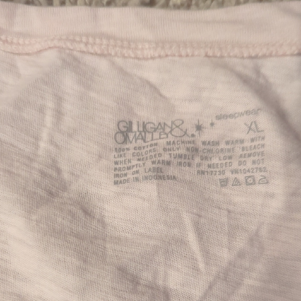Gilligan & O'Malley Light Pink Sleepwear Top